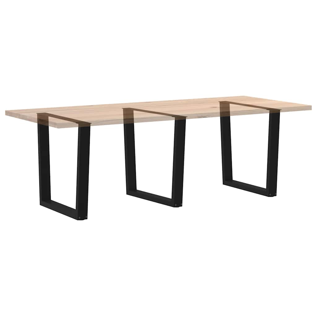 Couchtischbeine V-Form 2 Stück Schwarz 30x(30-31,3) cm Stahl