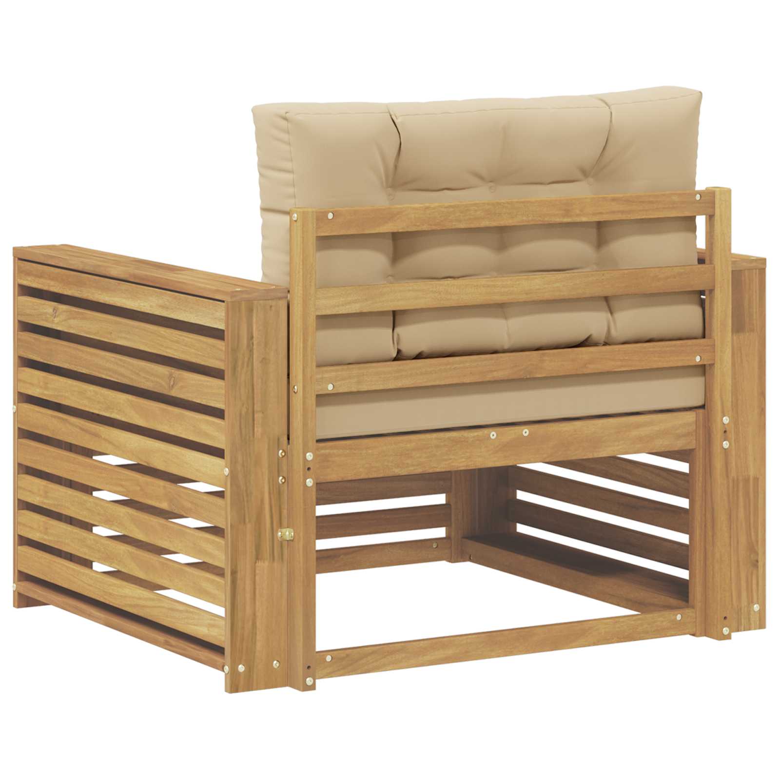 2 Stück Outdoor-Sofa Natur