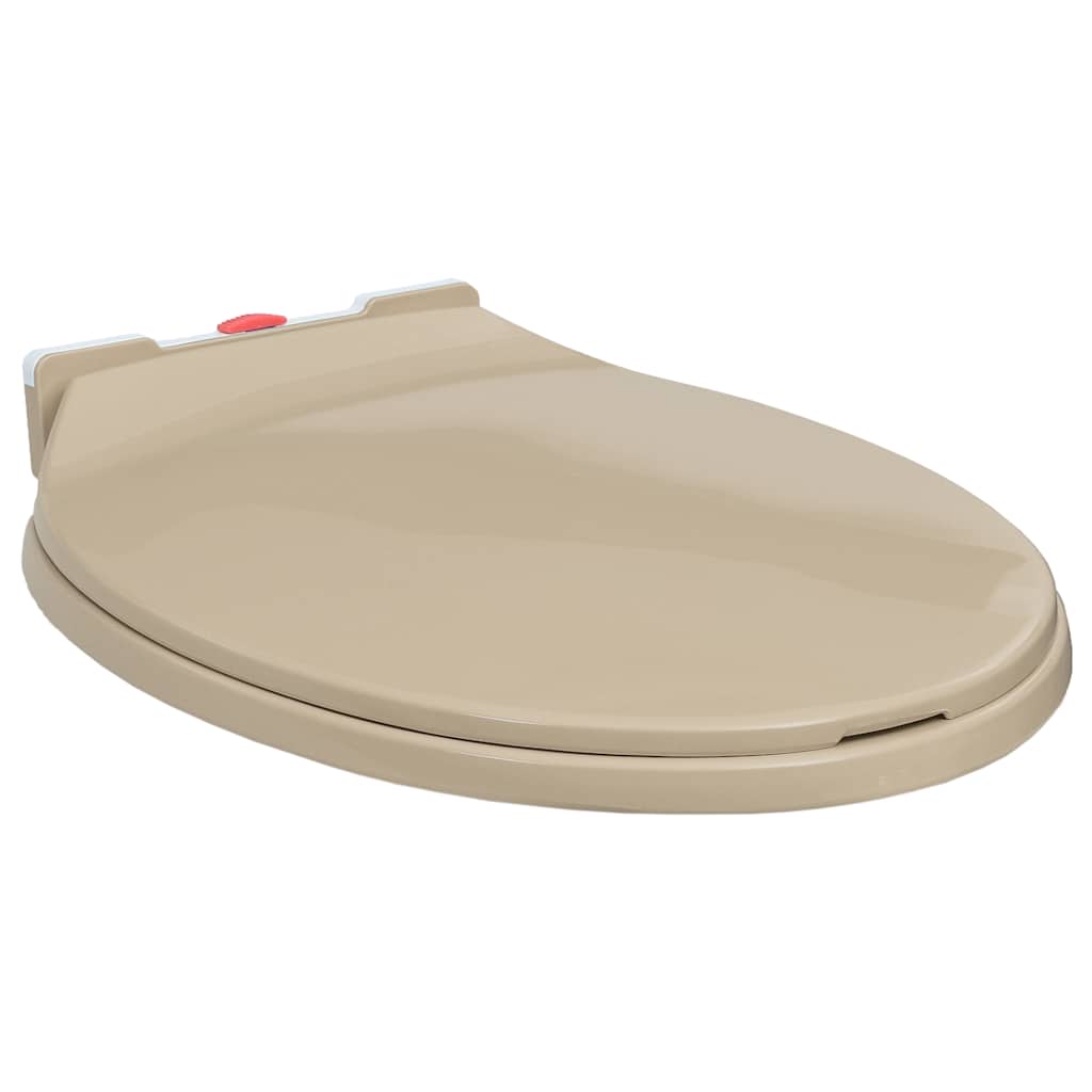 Toilettensitz mit Absenkautomatik Hellgrau Oval