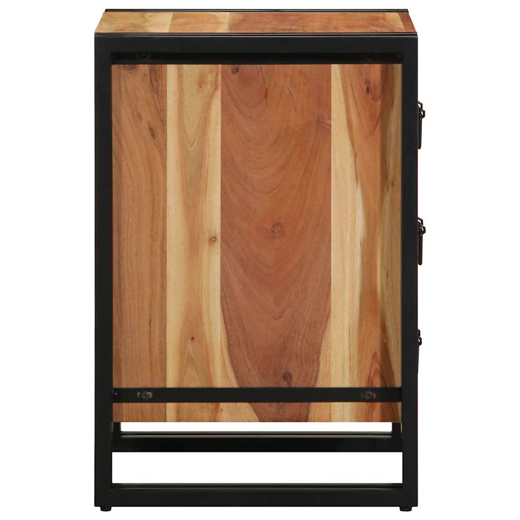 Nachttisch Braun 40 x 40 x 59 cm Massivholz Mango