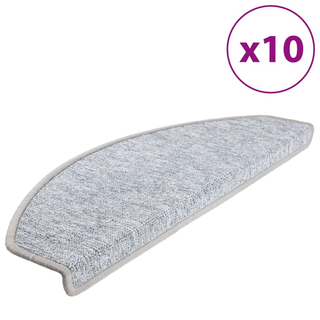 Stufenmatten 15 Stk. 56x17x3 cm Anthrazit Halbrund