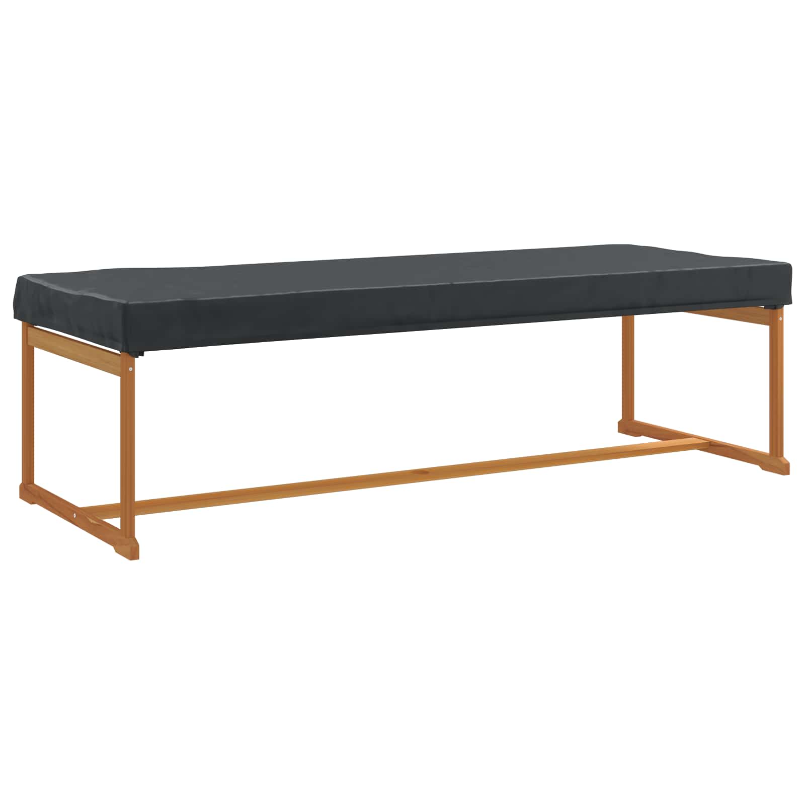 Tischdecken Uni Schwarz 122 x 72 x 15 cm Stoff