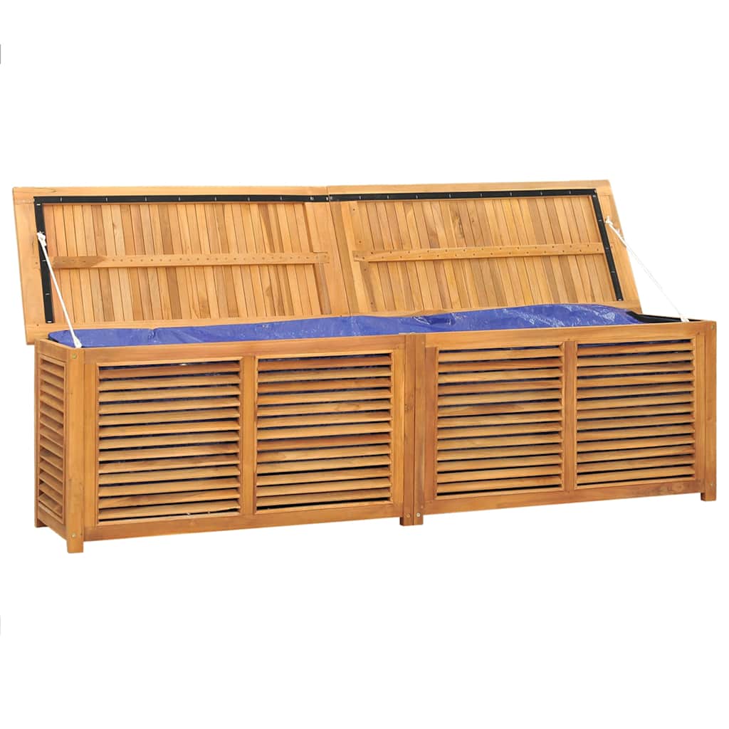 Gartenbox mit Beutel 60x50x58 cm Massivholz Teak