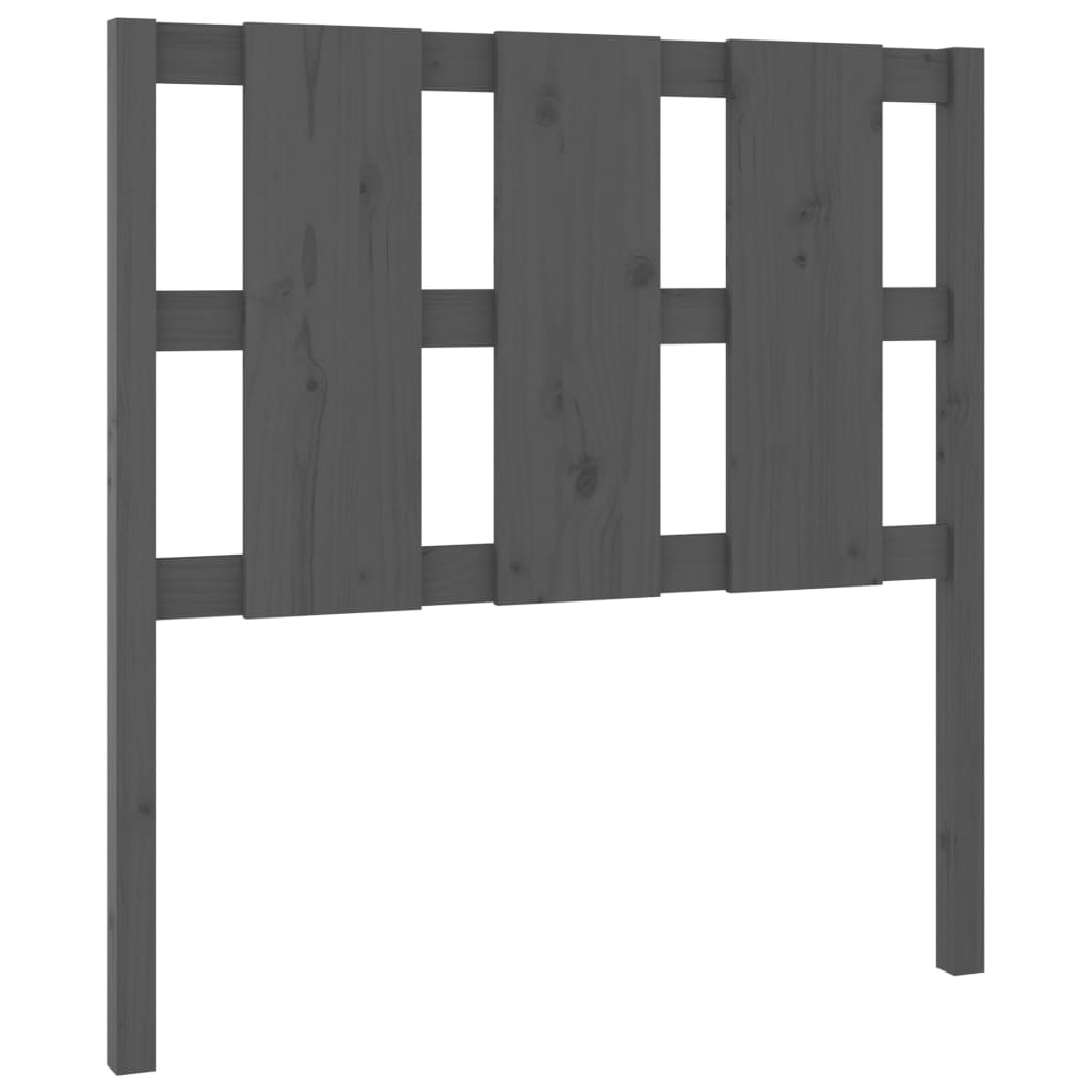 Kopfteil Grau 80,5x4x100 cm Massivholz Kiefer