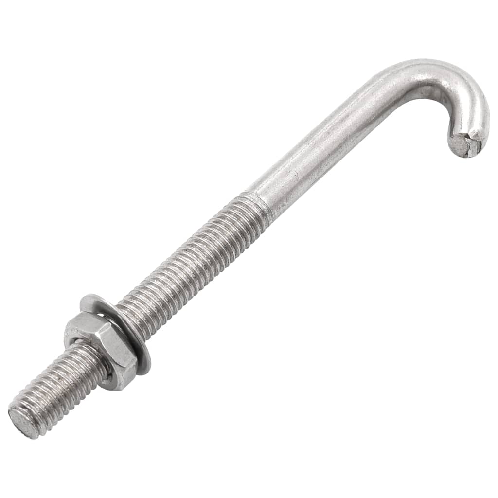 J-Ankerschraube mit Mutter Unterlegscheibe 25 Sets M8 x 100 mm
