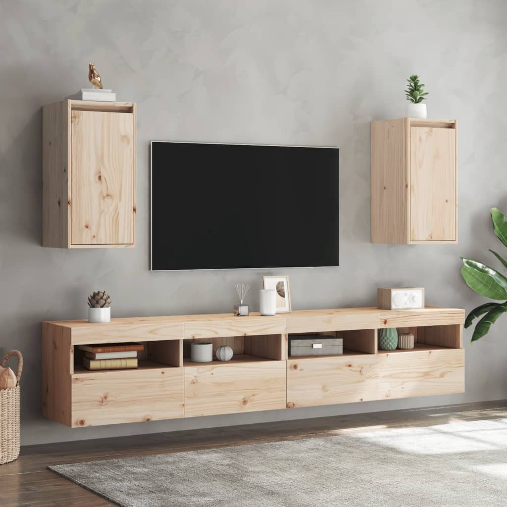 Wandschrank 30x30x60 cm Massivholz Kiefer