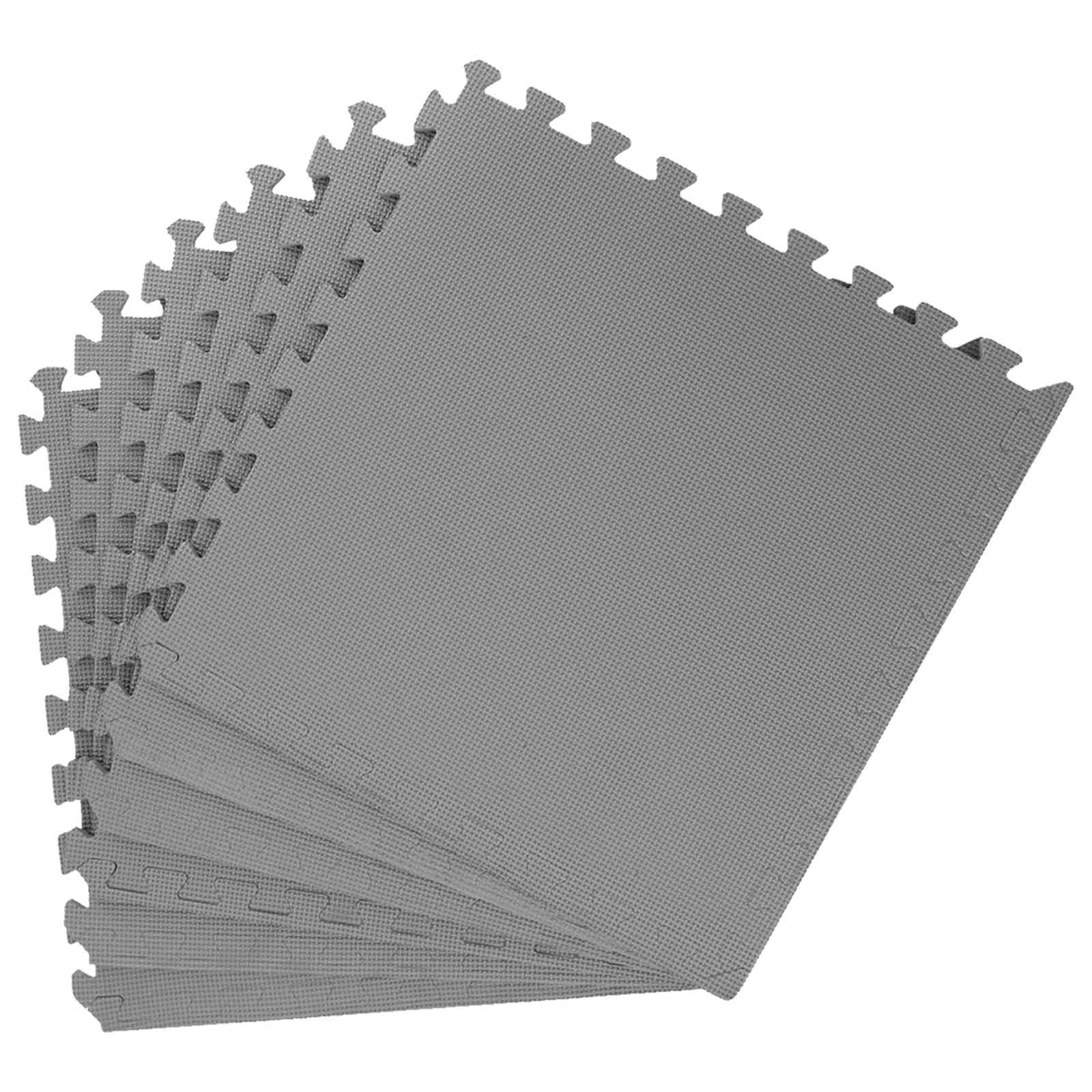Pool Bodenteppich 6 pcs Schwarz 2,16 ㎡ EVA-Schaum