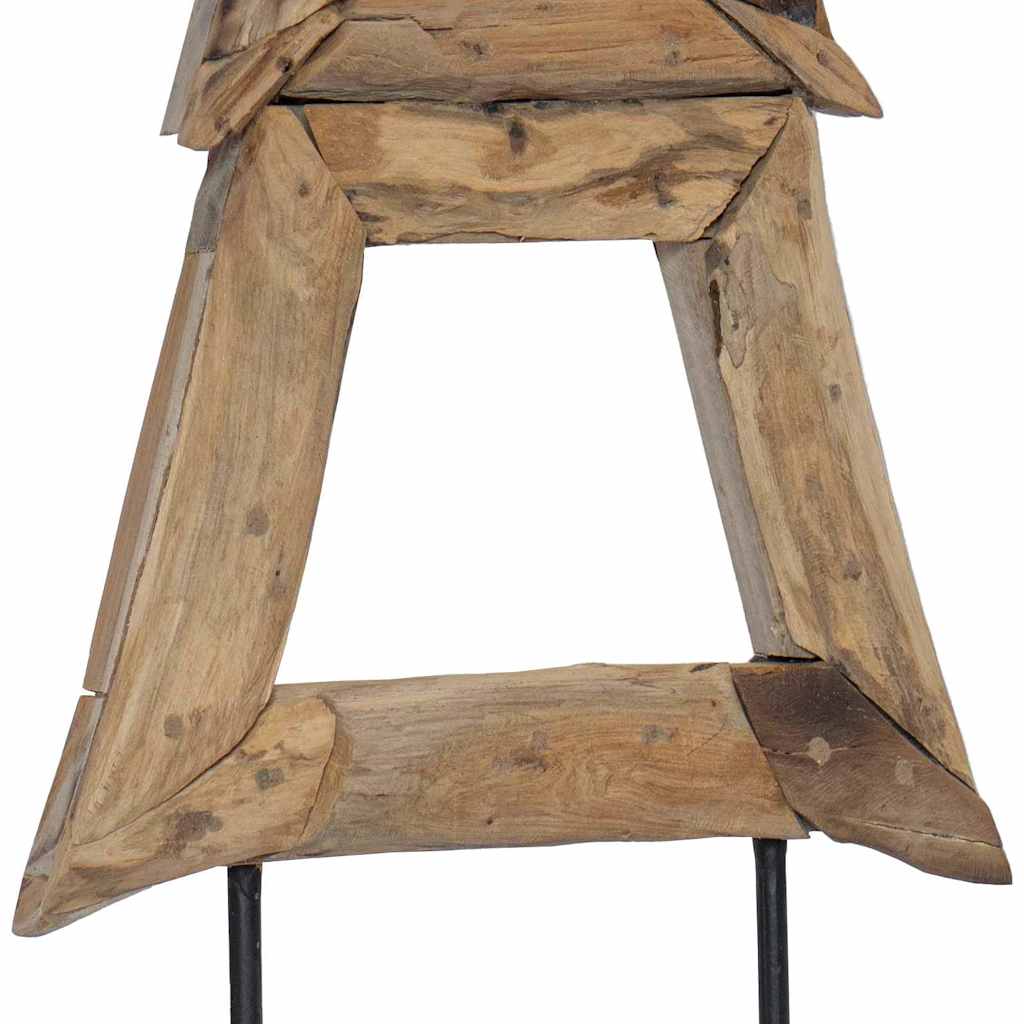 Weihnachtsbaum mit Ständer Braun 90 cm Massivholz Teak