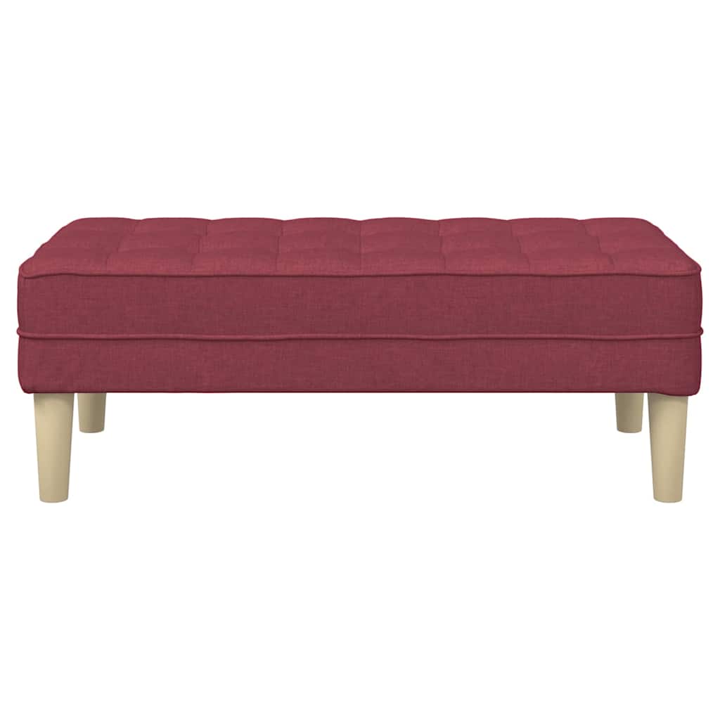 Bank mit Kissen Hellgrau 113 x 57 x 39 cm Stoff