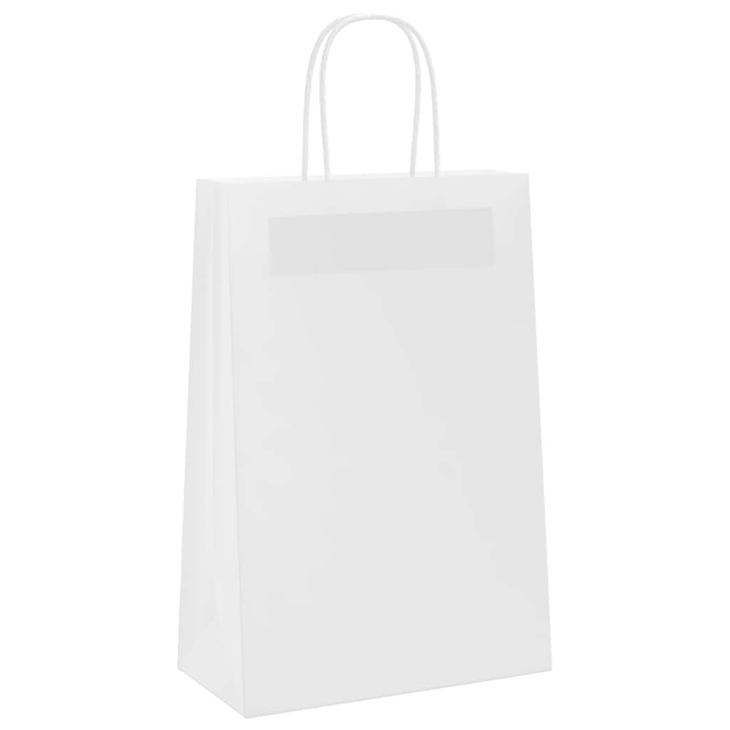 Papiertragetaschen 50 Stk. mit Henkeln Braun 21x11x36 cm