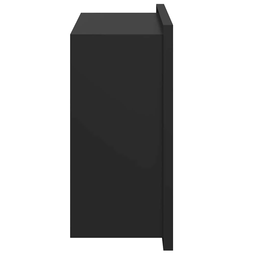 Duschnische Schwarz 30 x 20 x 9,5 cm Edelstahl