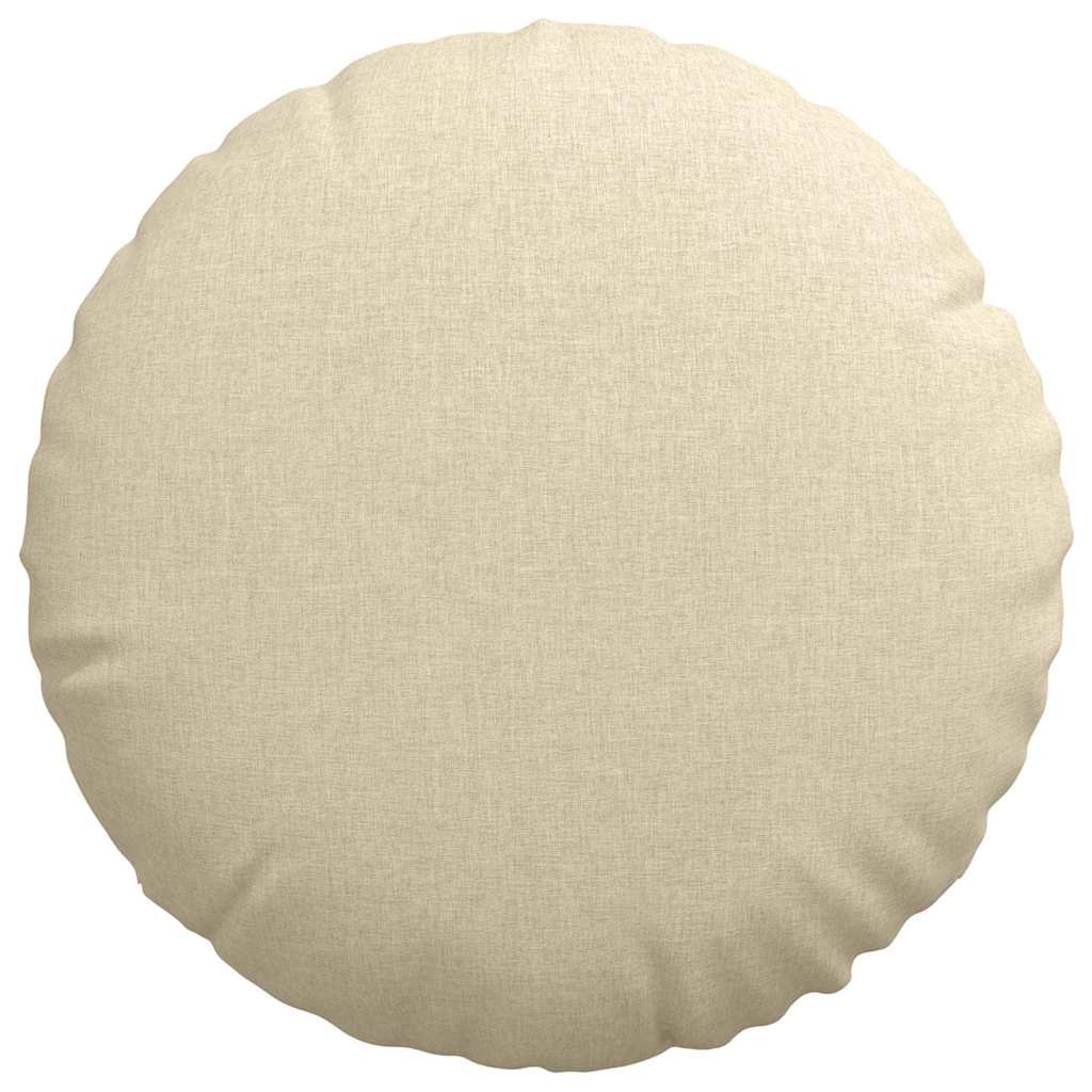 Sitzkissen 2 pcs Hellgrau Ø30 x 13 cm Stoff
