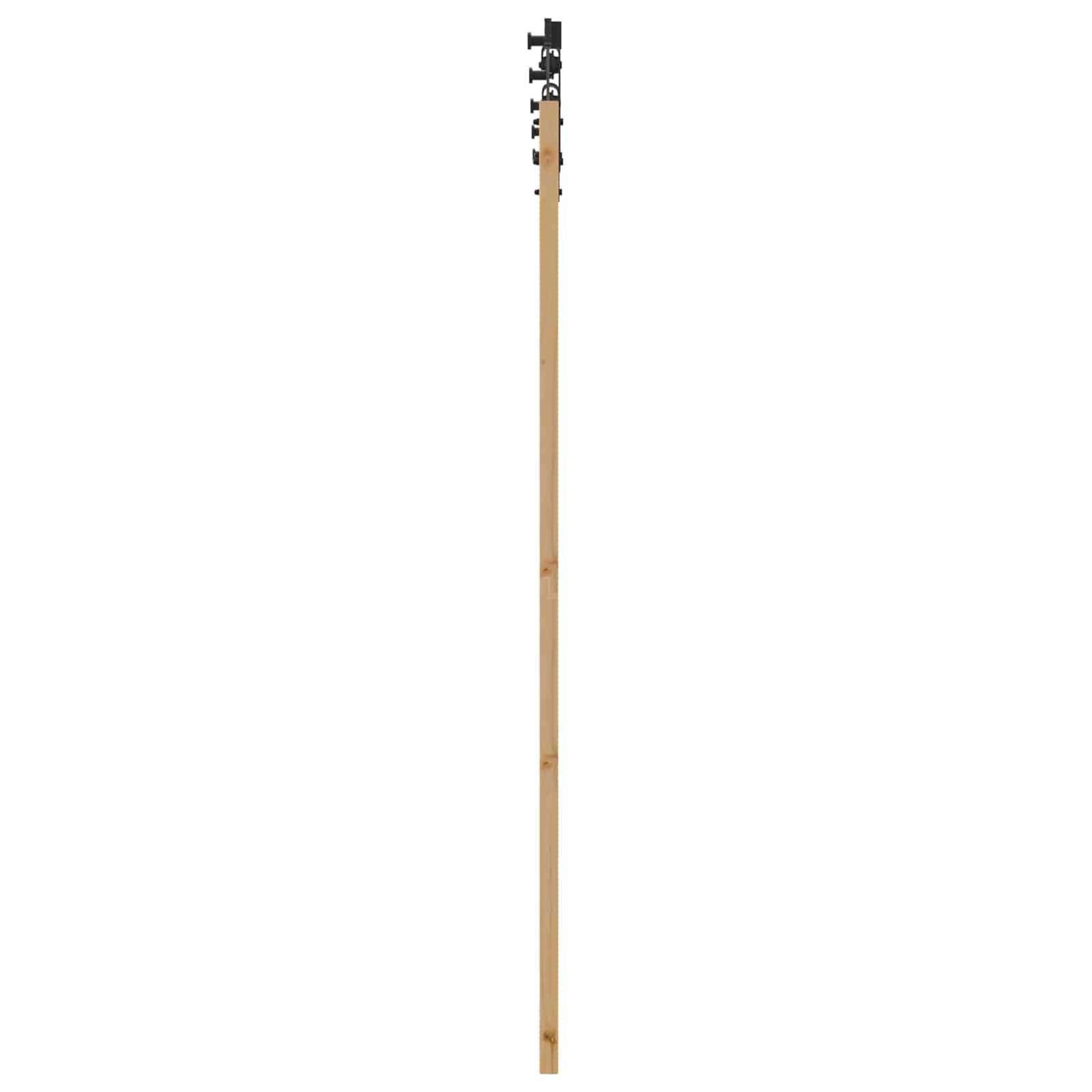 Schiebetür Natürlich und Schwarz 61 x 198,5 cm