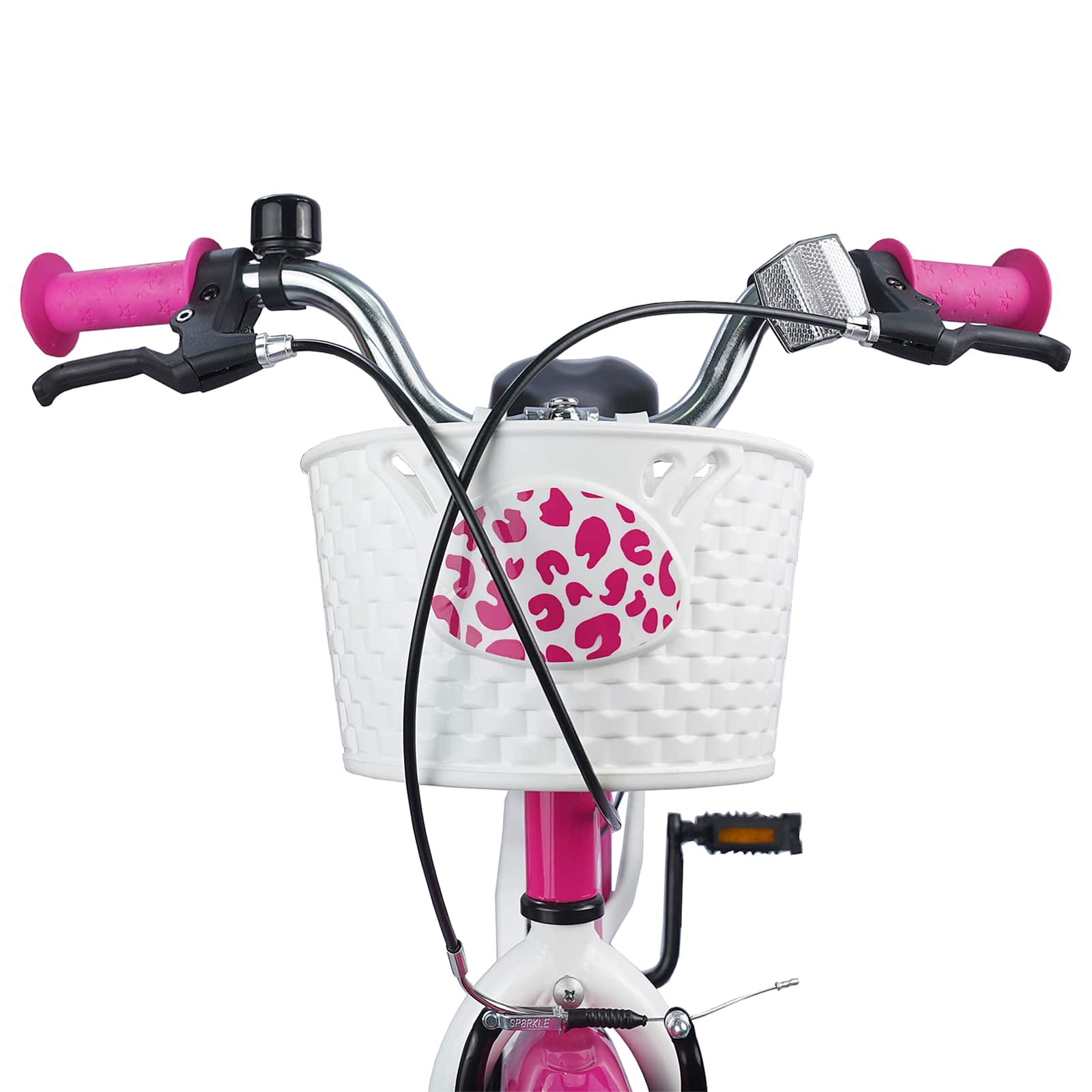 Kinderfahrrad Mit Stützrädern 12 Zoll für 2-4 Jahre alt Rosa