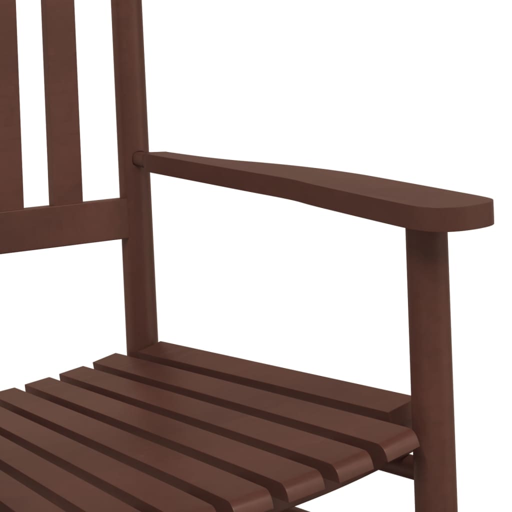 Schaukelstühle mit Gebogenen Sitzen 2 Stk. Schwarz Pappelholz