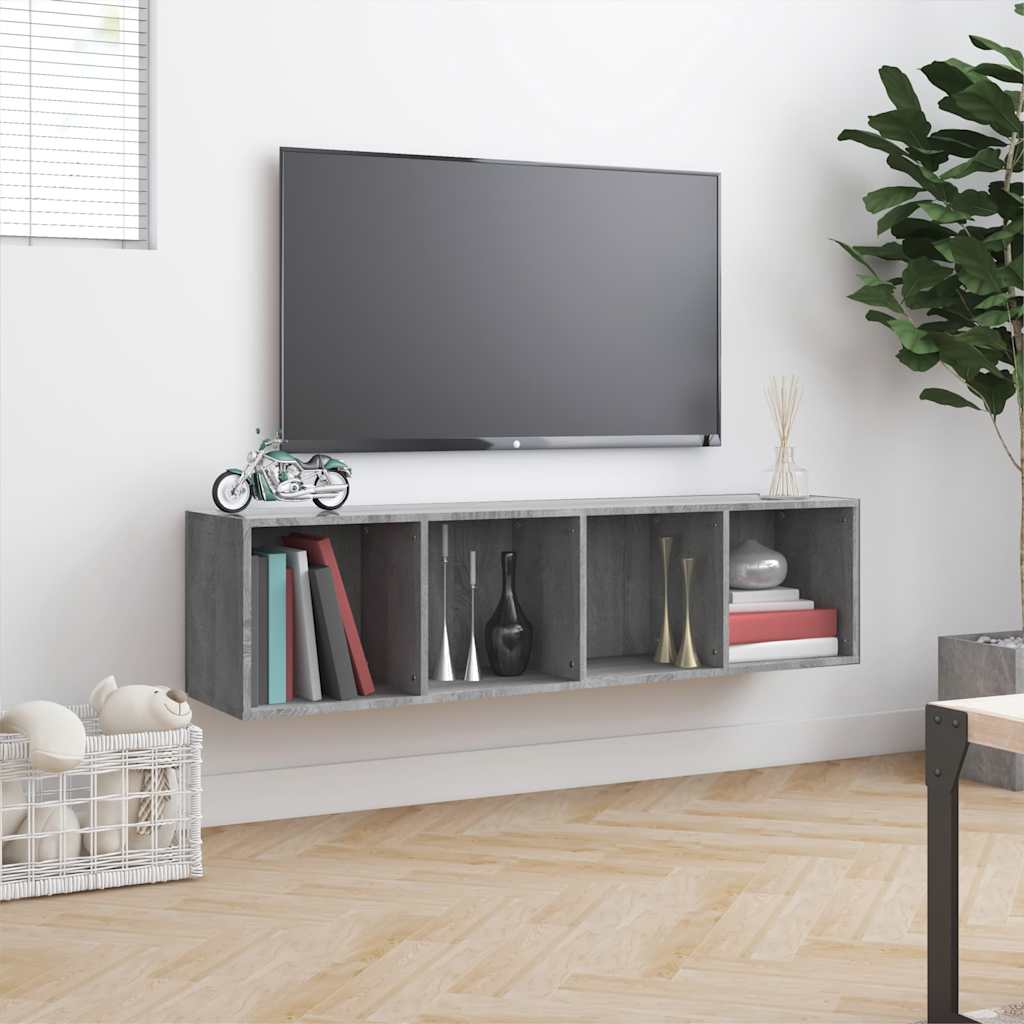 Bücherregal/TV-Schrank Weiß 143×30×36 cm