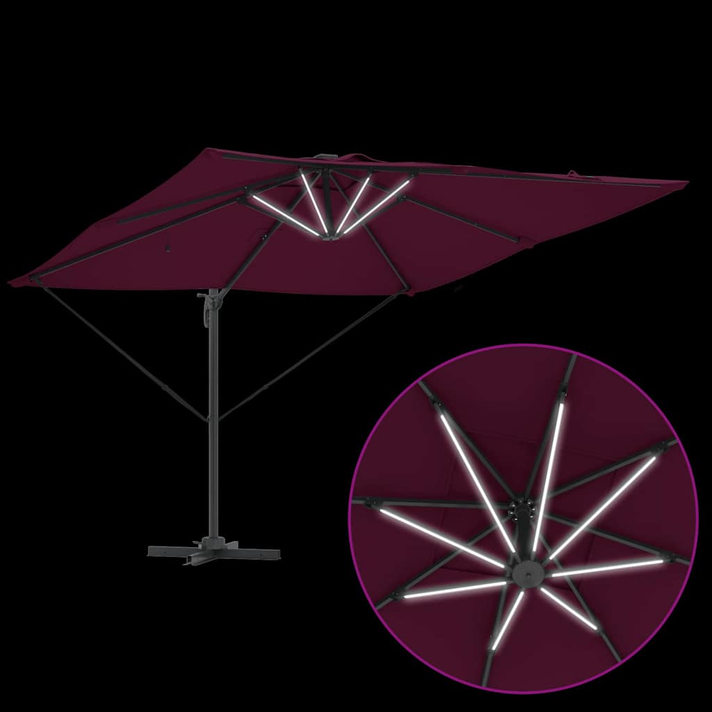Sonnenschirm Sand 286 x 284 x 270 cm Aluminium und Polyester