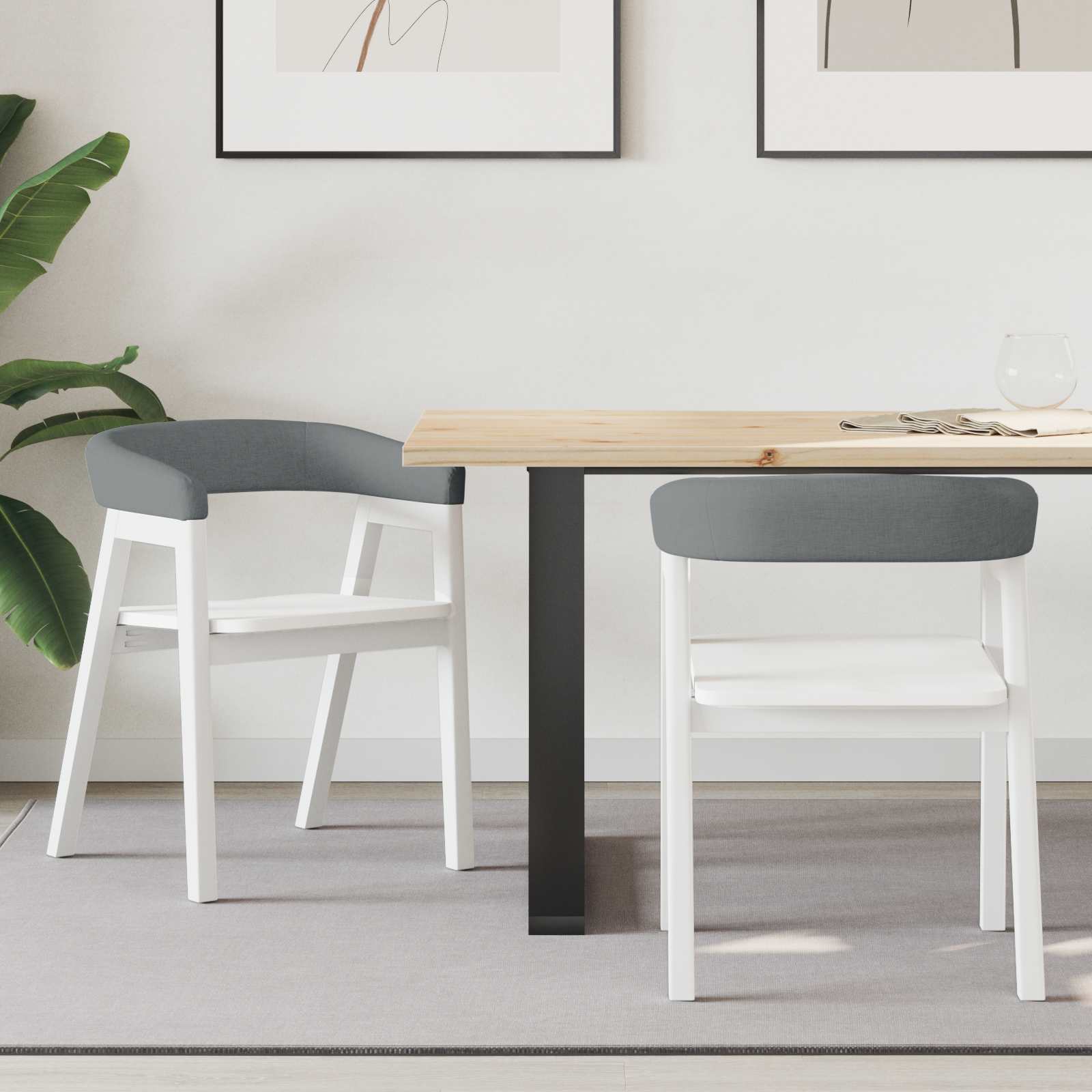 Esszimmerstühle 2 pcs Hellbraun 54 x 57 x 73 cm