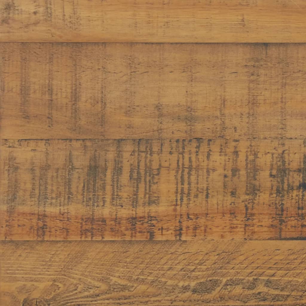 Kommode Schwarz 75x35x70 cm Massivholz Kiefer