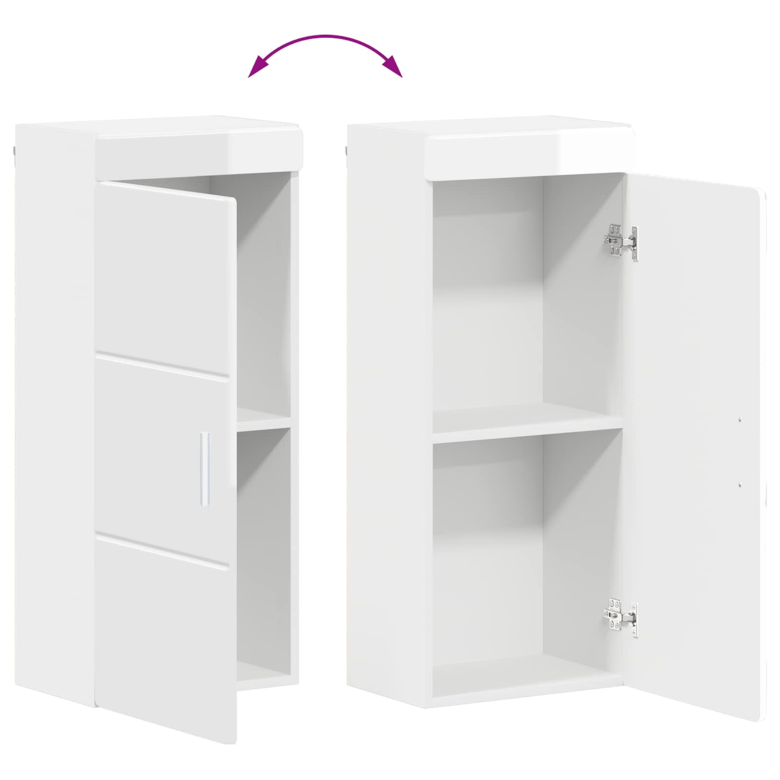 Badezimmermöbel-Set TULUM 2 pcs Weiß 60 x 34 x 63 cm