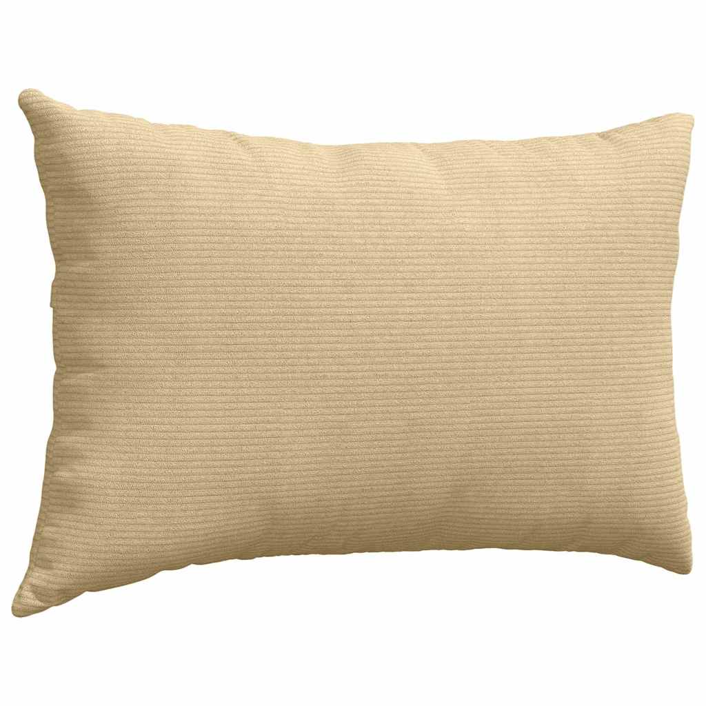 Sofakissen 2 Stück Hellgrau 50 x 30 cm Cordstoff