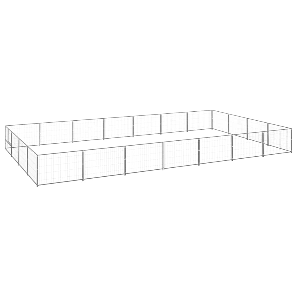 Hundezwinger Schwarz 4 m² Stahl