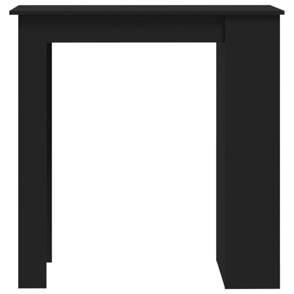 Bartisch mit Ablagefläche Weiß 102x50x103,5 cm Holzwerkstoff