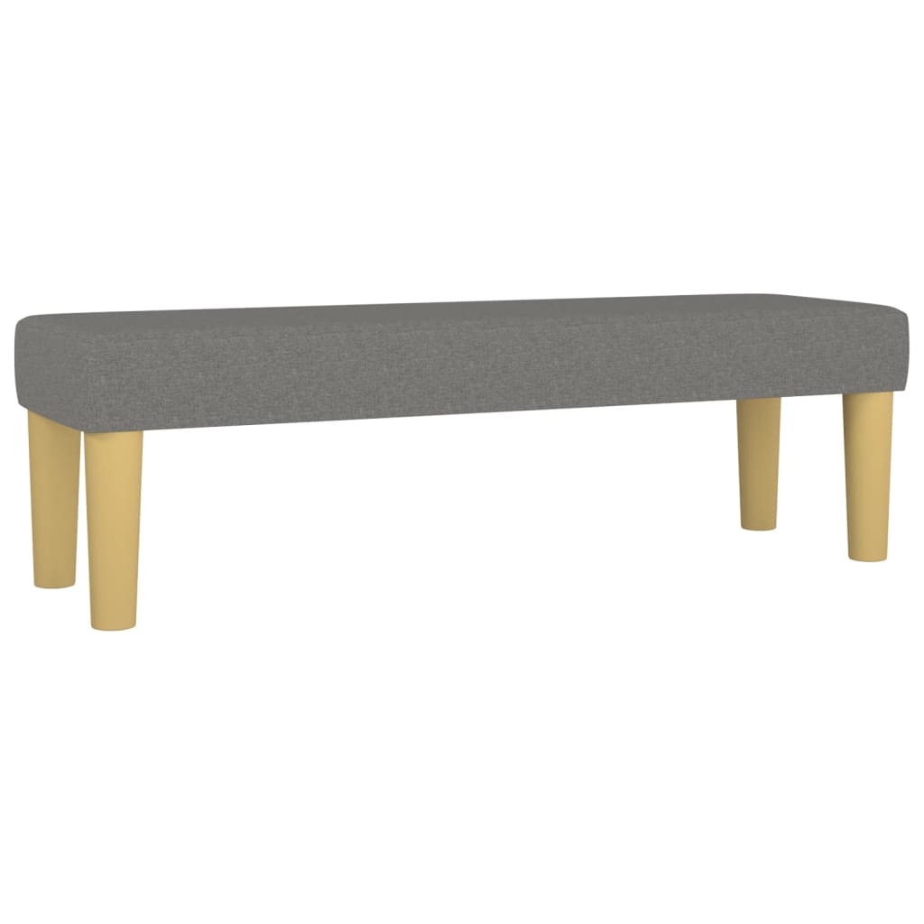 Sitzbank Hellgrau 70x30x30 cm Stoff