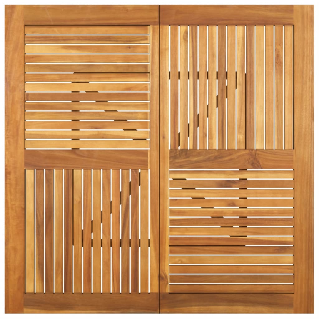 Gartentisch 85x85x75 cm Massivholz Akazie