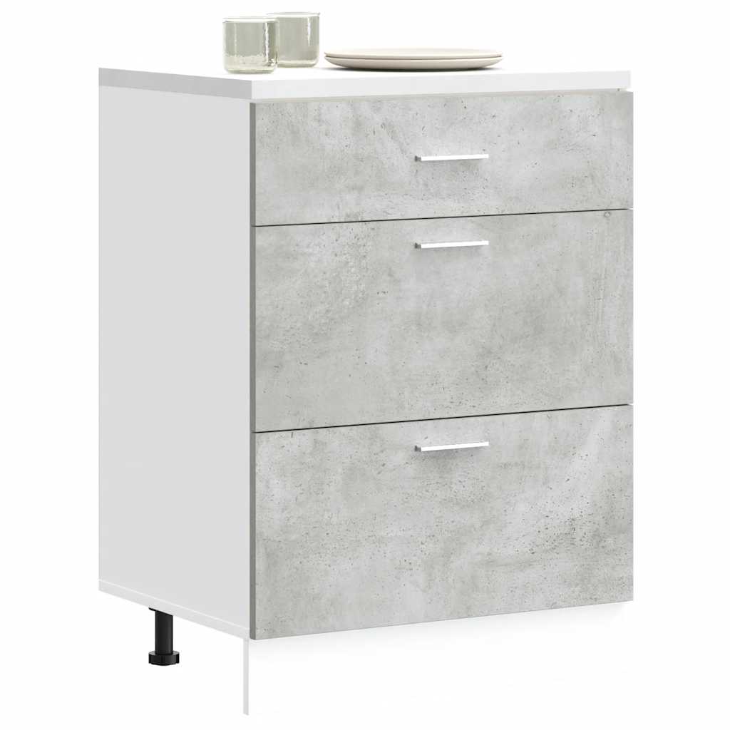 Unterschrank Lyon Weiß 60x46x81,5 cm Holzwerkstoff
