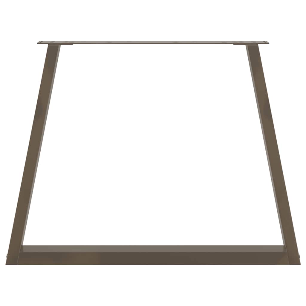 Couchtischbeine V-Form 2 Stück Schwarz 30x(30-31,3) cm Stahl