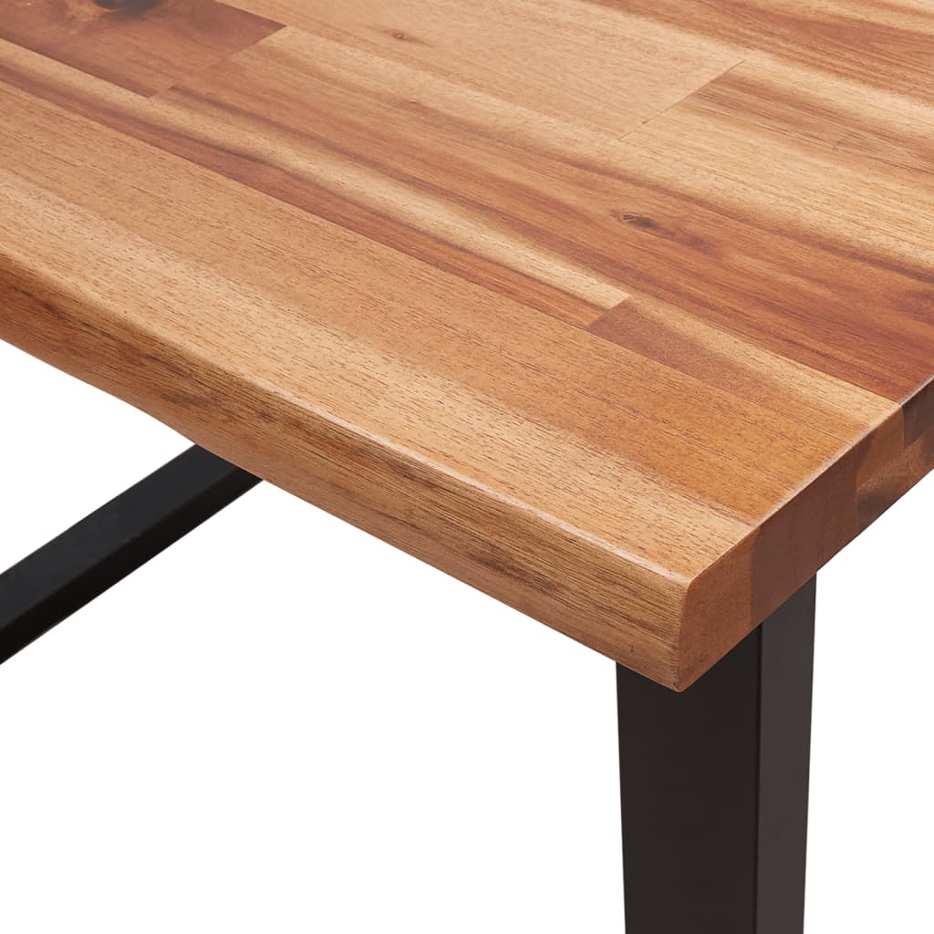 Esstisch Baumkante 140x80x75 cm Massivholz Akazie