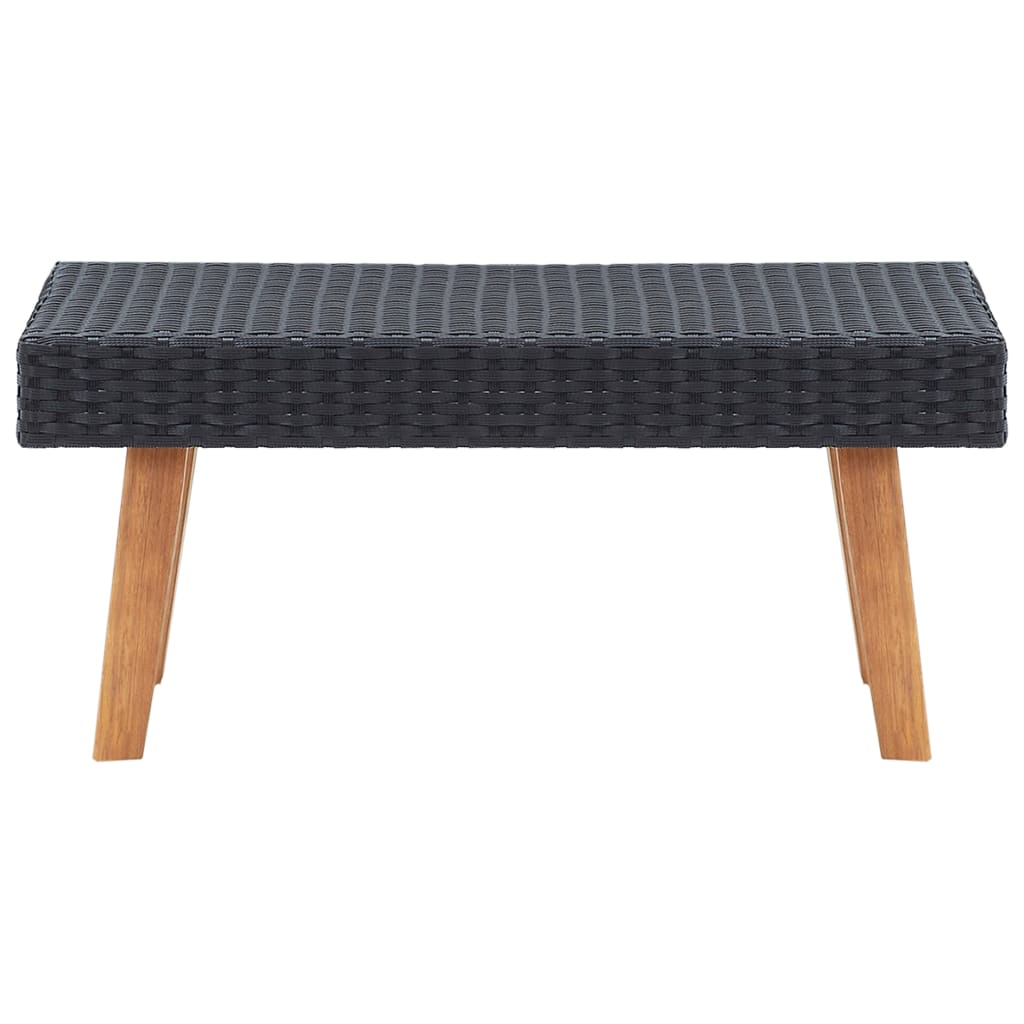 Garten-Couchtisch Poly Rattan Beige