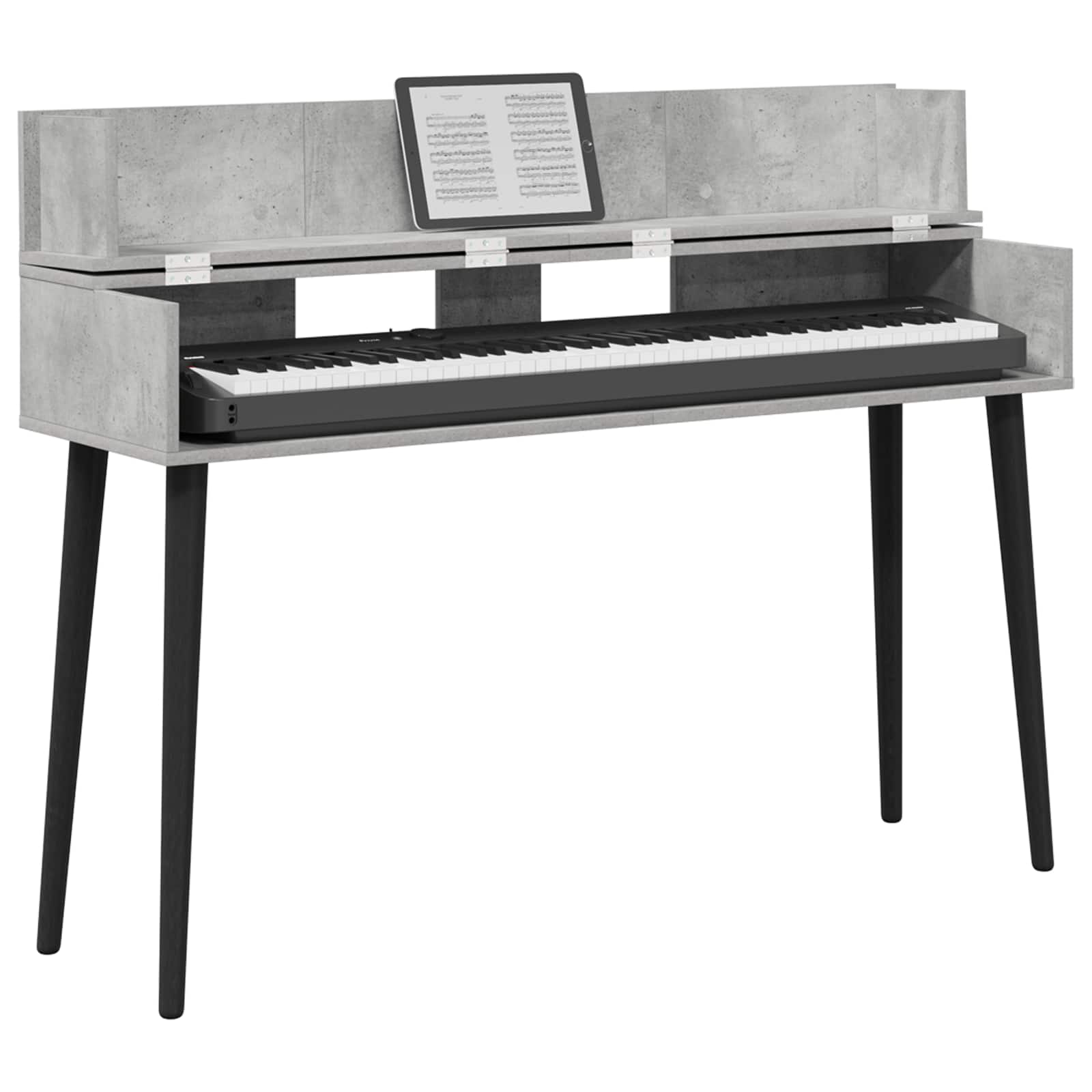Studiotisch Weiß 152 x 40 x 19,5 cm Holzwerkstoff