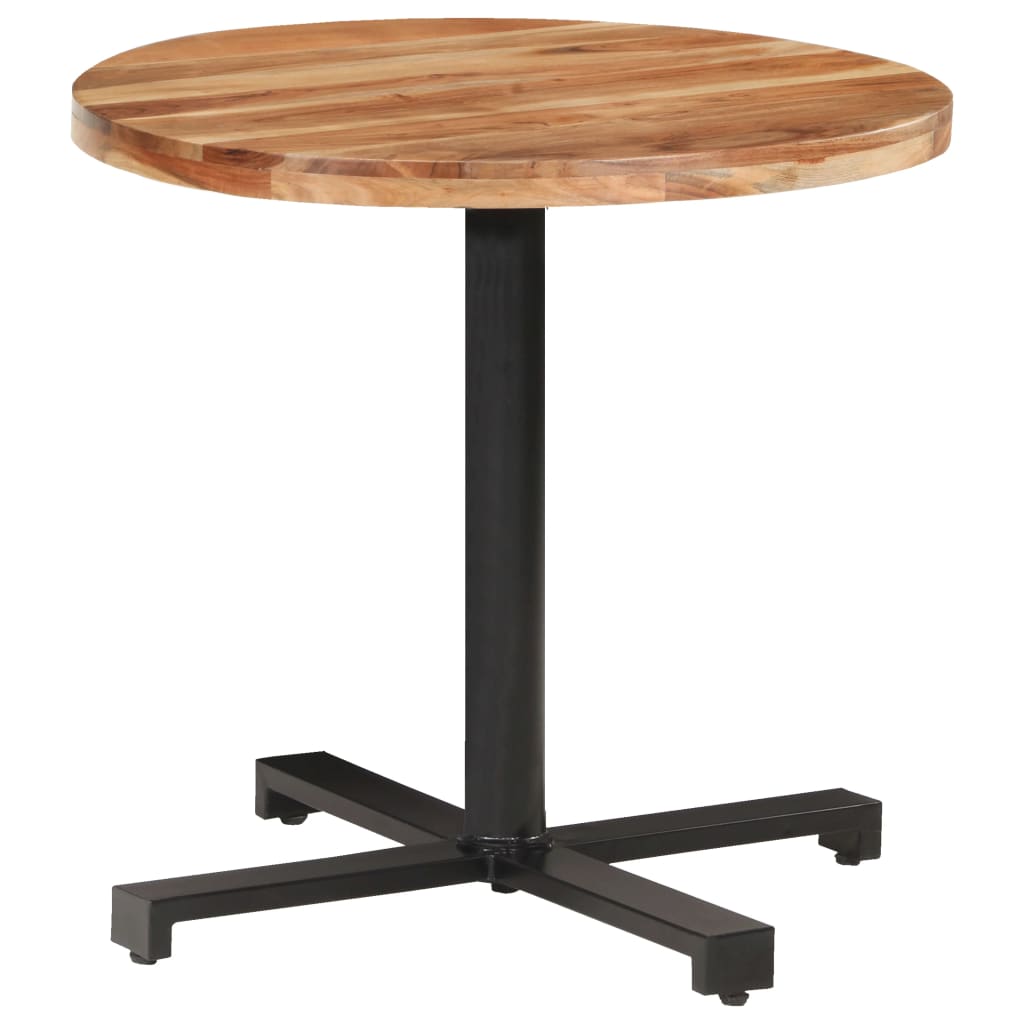 Bistrotisch Rund Ø60x75 cm Raues Mangoholz