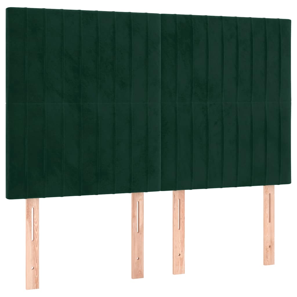 Kopfteil Hellgrau 80x5x118/128 cm Samt