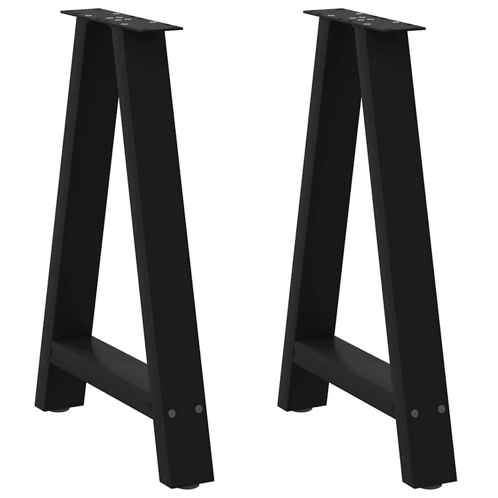 Couchtischbeine A-Form 2 Stk. 30x(30-31) cm Stahl