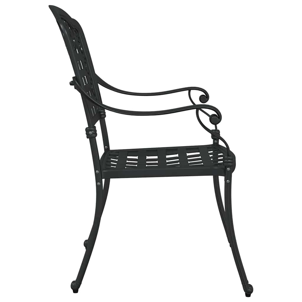 Gartenstuhl 2 pcs Bronze 55 x 56,5 x 91cm Aluminium