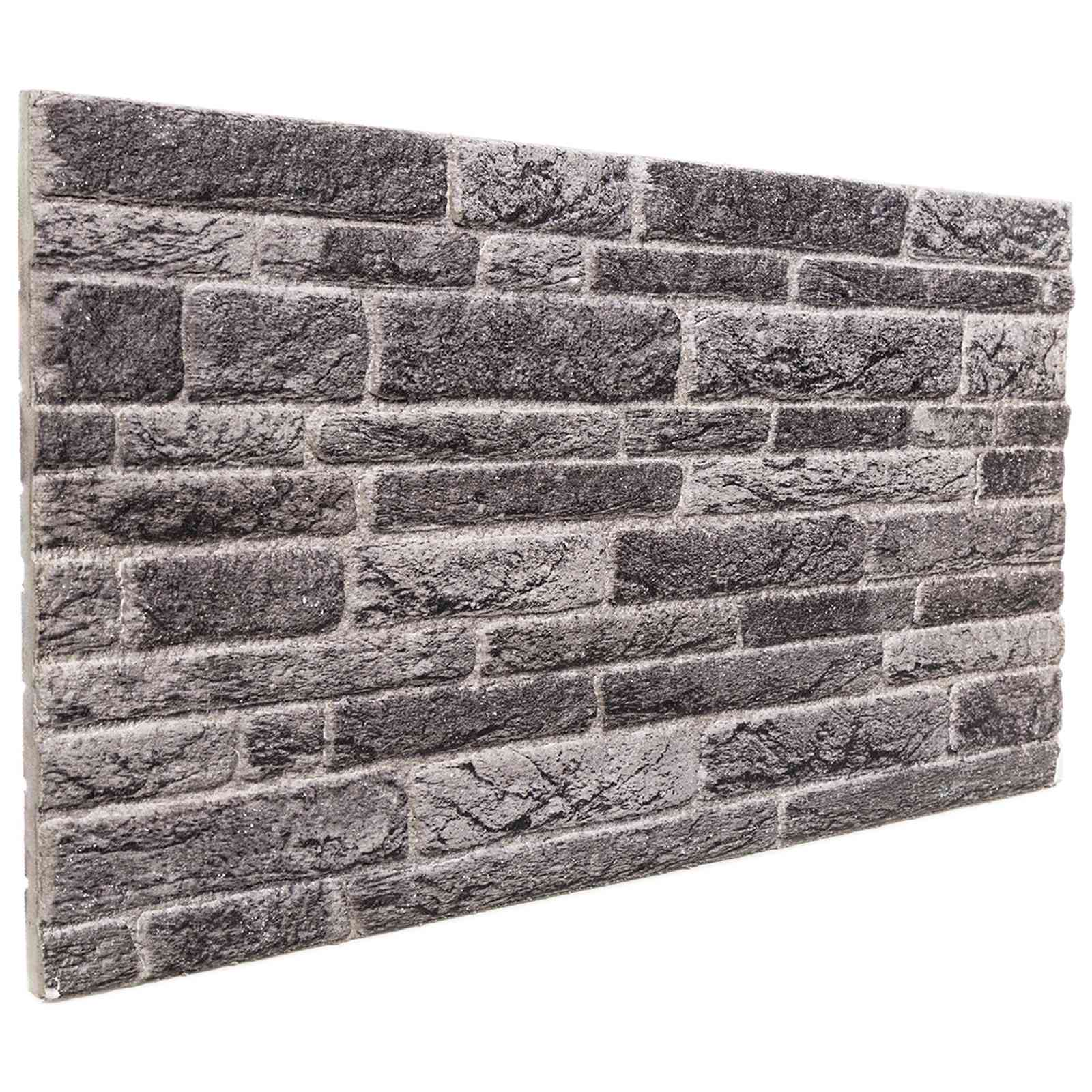 Wandpaneele 10 pcs Ziegel 100 x 50 cm EPS-Schaum