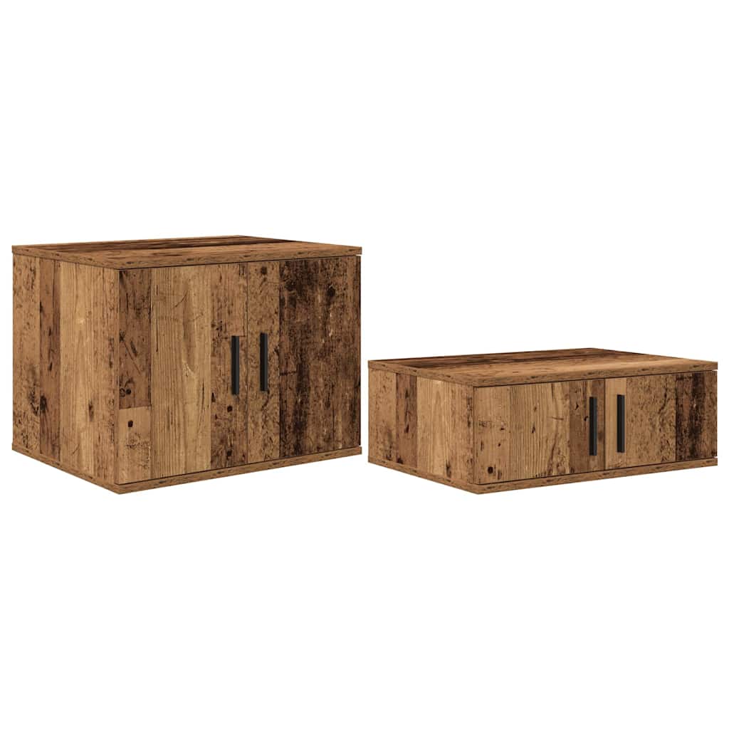 Aufbewahrungsbettgestell mit Speicher Weiß 80 cm Holzwerkstoff
