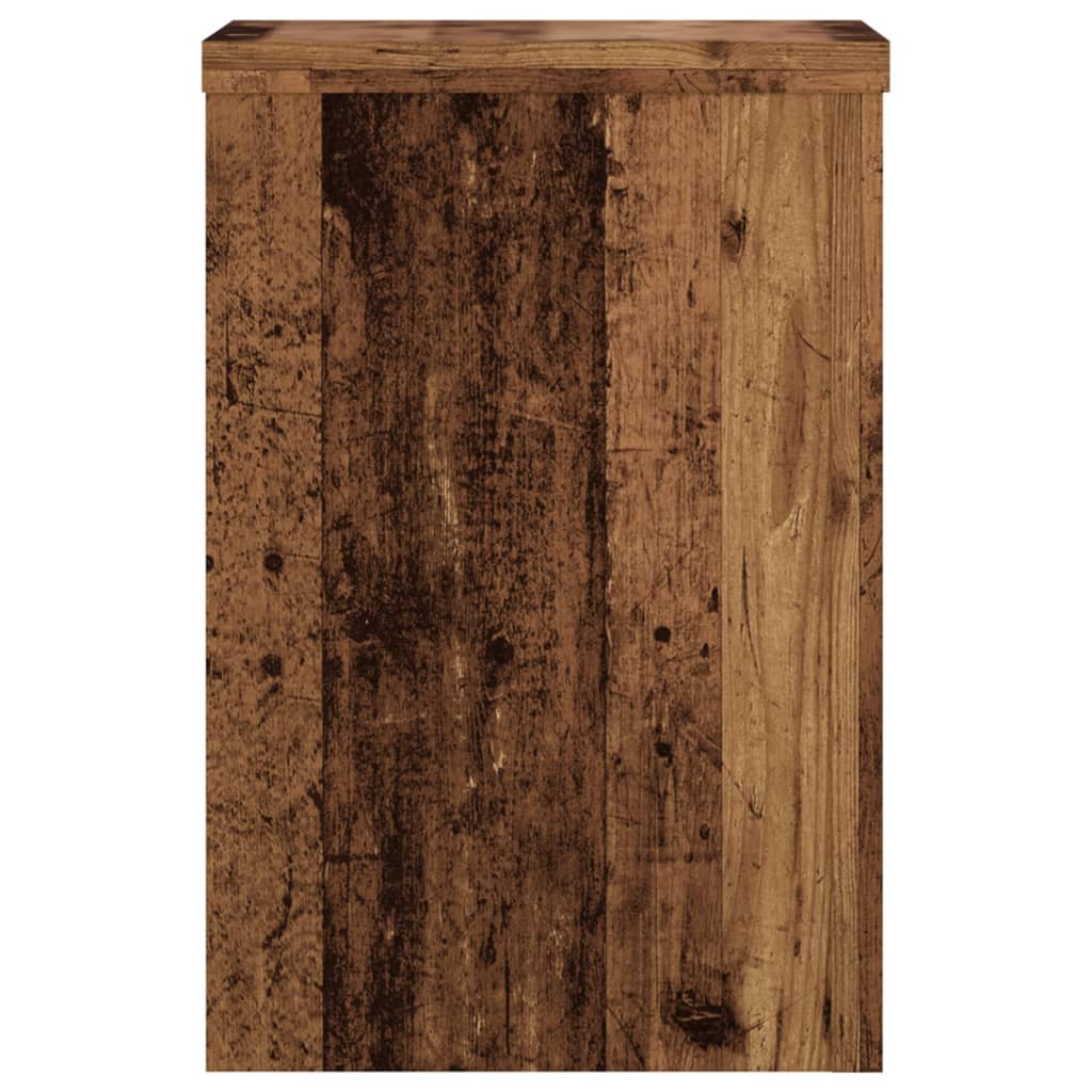 Pflanzenständer 2 Stk. Weiß 33x33x100 cm Holzwerkstoff
