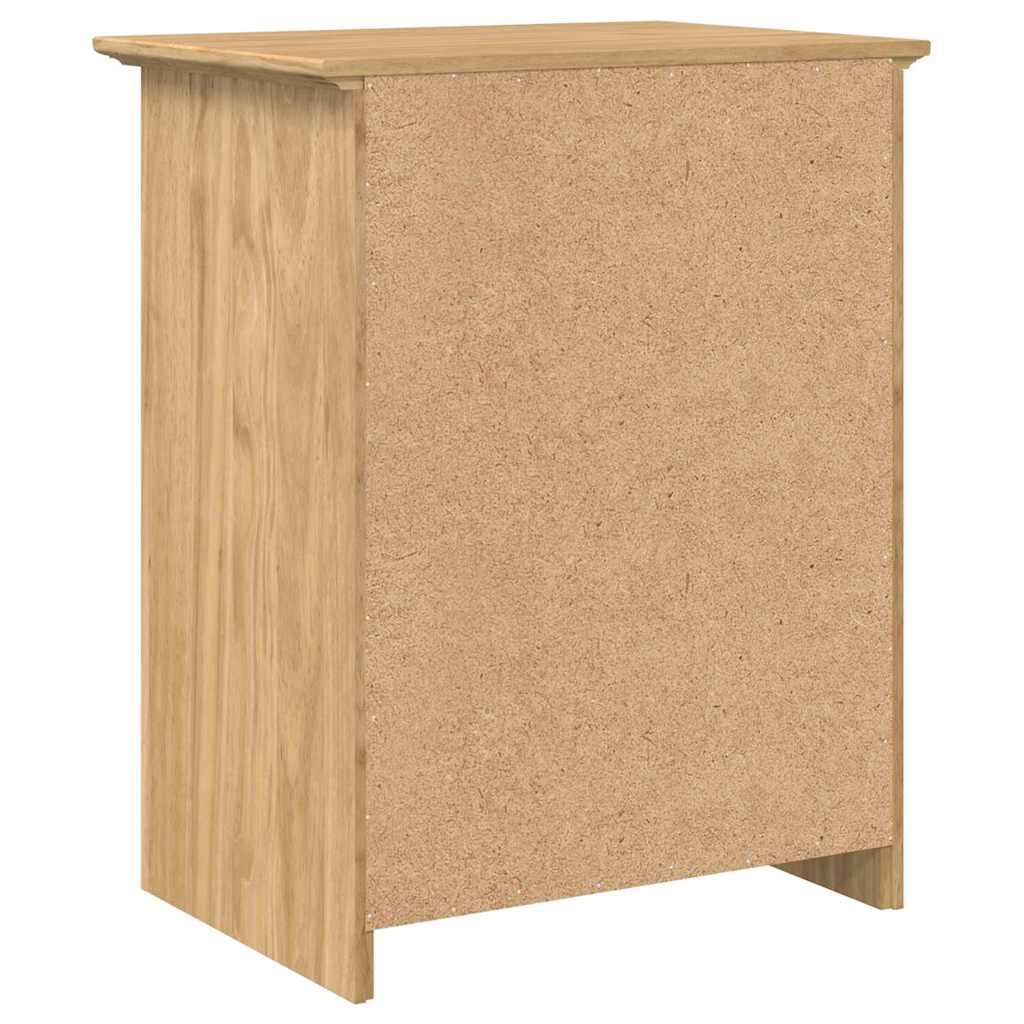 Nachttisch BODO Weiß 53x38,5x67 cm Massivholz Kiefer