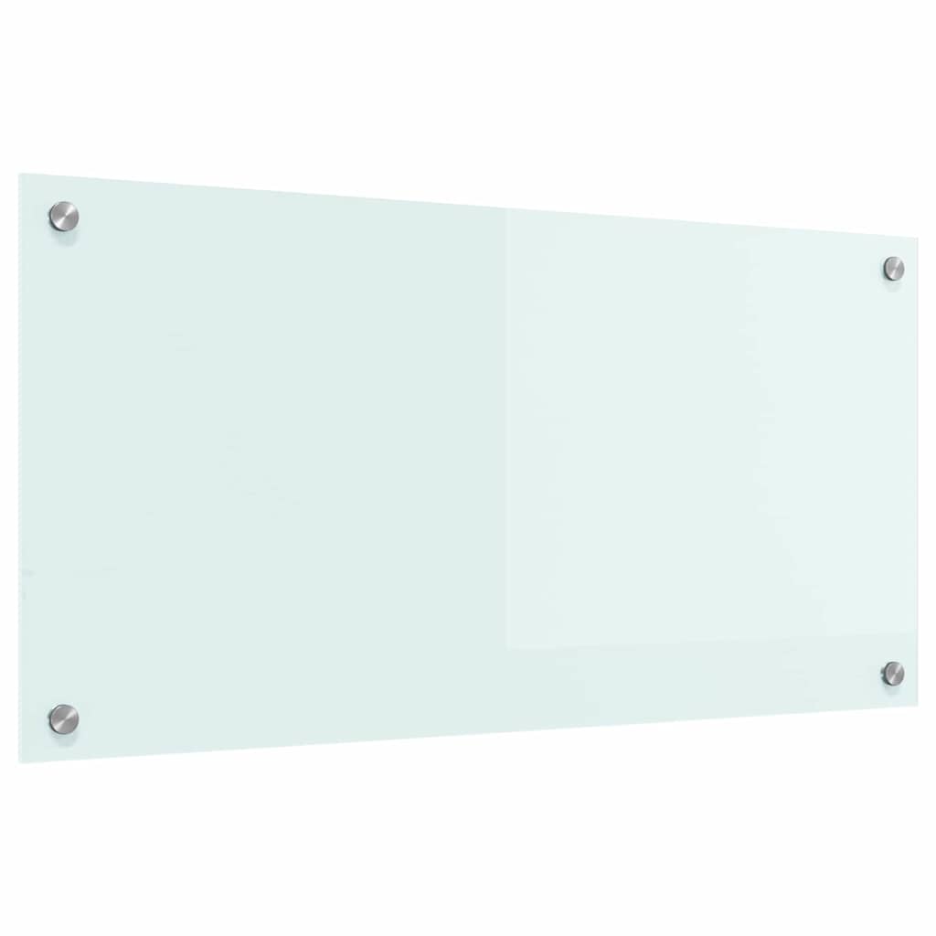 Küchenrückwand 2 pcs Weiß 70 x 40 cm Gehärtetes Glas