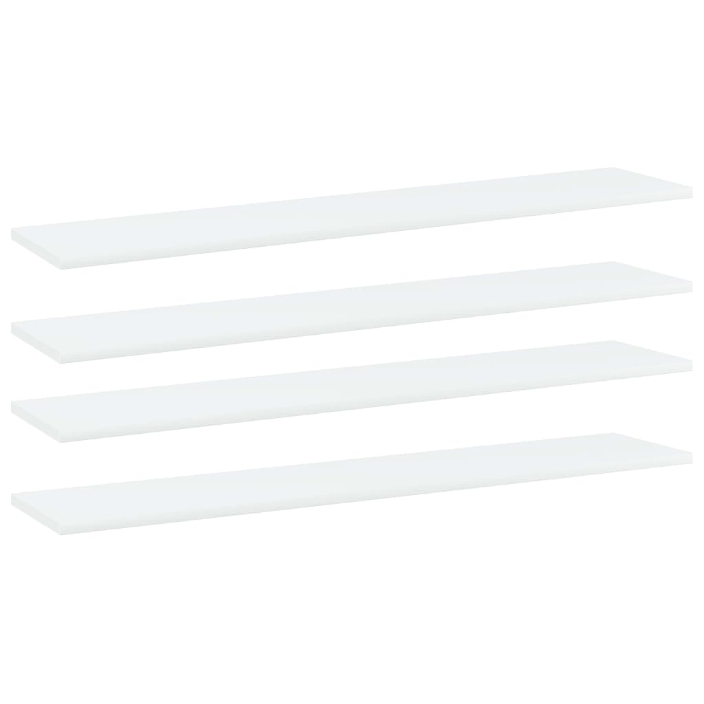 Bücherregal-Bretter 4 Stk. Weiß 40x10x1,5 cm Holzwerkstoff