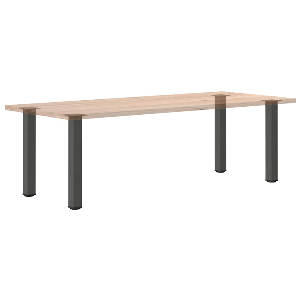 Bartischbeine 4 Stk. Schwarz 100-102 cm Stahl
