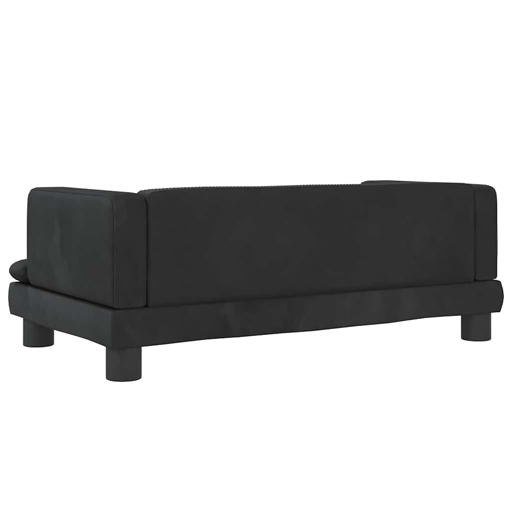 Hundebett Blau 80x45x30 cm Samt