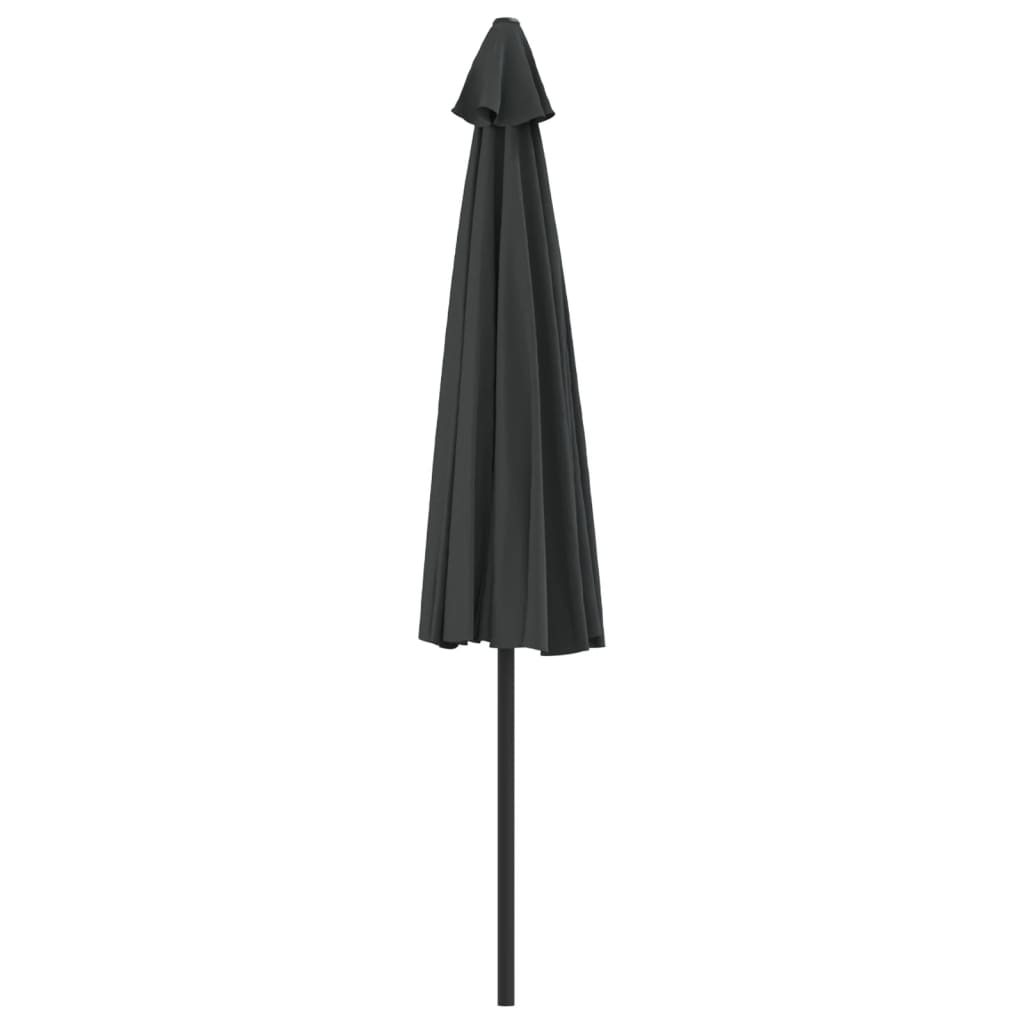 Balkon-Sonnenschirm Alu-Mast Bordeauxrot 270x144x222cm Halbrund