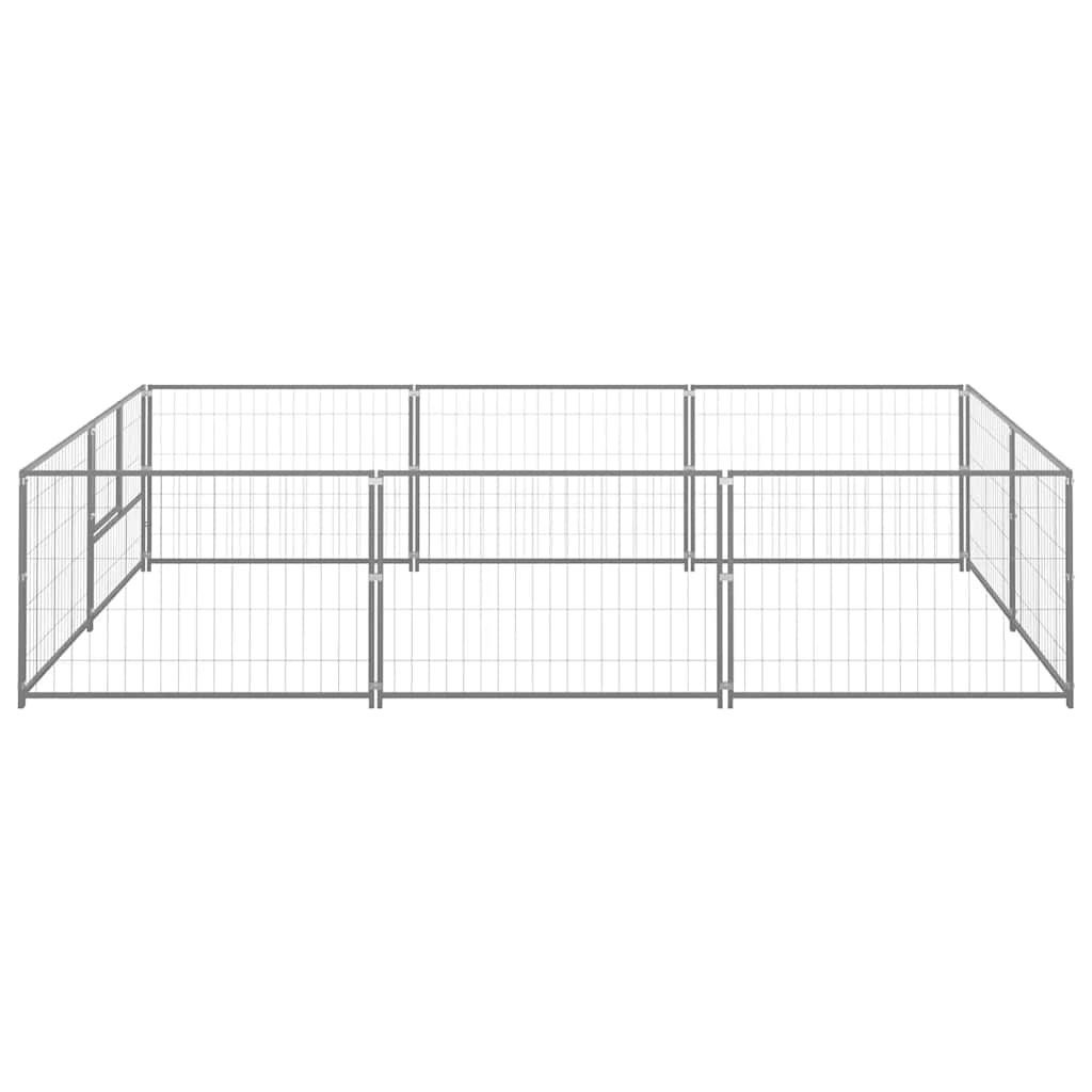 Hundezwinger Schwarz 4 m² Stahl