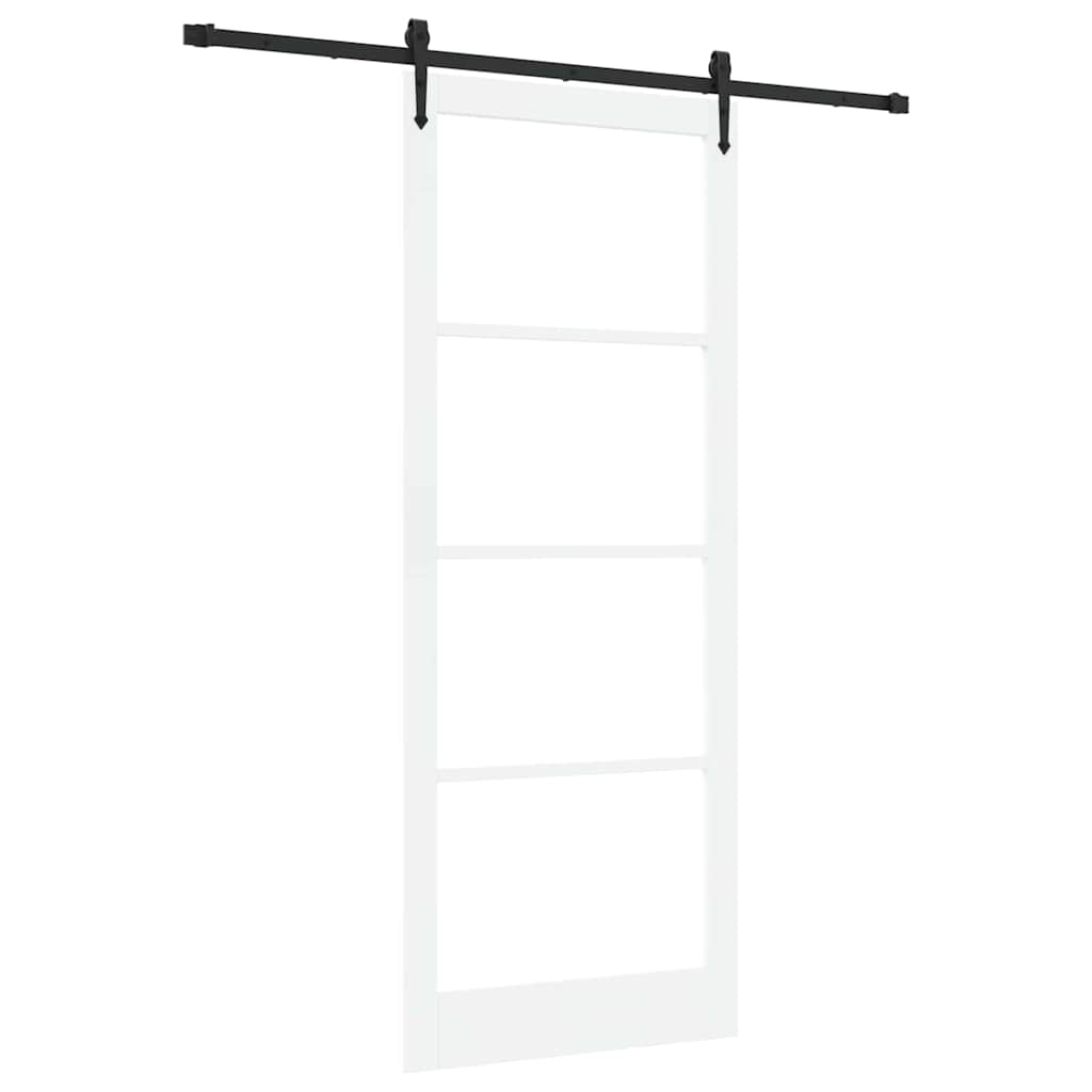 Schiebetür Natur 61 x 198,5 cm Massivholz Kiefer und Glas