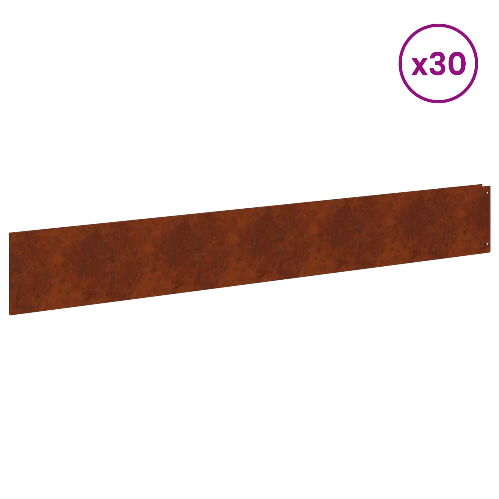 Raseneinfassung 10 pcs 100 x 12 cm Stahl Anthrazit